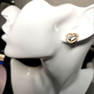 Coach heart earrings